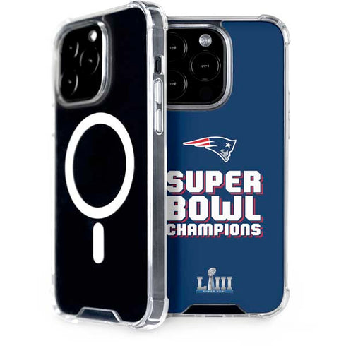 NFL Patriots Super Bowl LIII Champions iPhone 14 Pro MagSafe Case