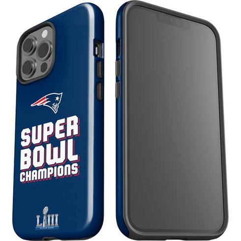 NFL Patriots Super Bowl LIII Champions iPhone 15 Pro Max Impact Case