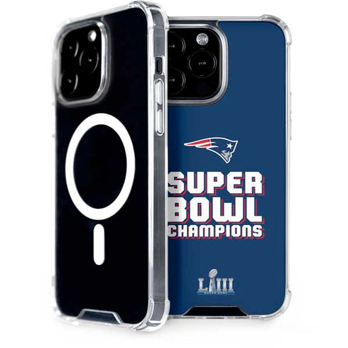 NFL Patriots Super Bowl LIII Champions iPhone 14 Pro Max MagSafe Case