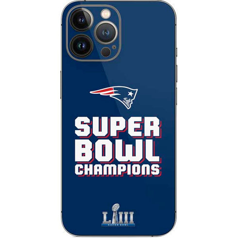 NFL Patriots Super Bowl LIII Champions iPhone 14 Pro Max Skin