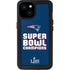 NFL Patriots Super Bowl LIII Champions iPhone 15 Plus Waterproof Case