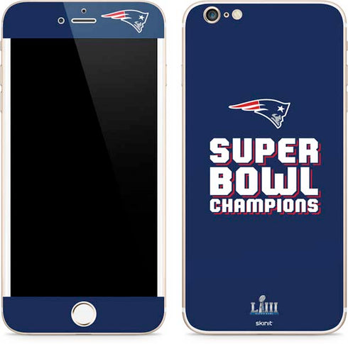 NFL Patriots Super Bowl LIII Champions iPhone 6/6s Plus Skin