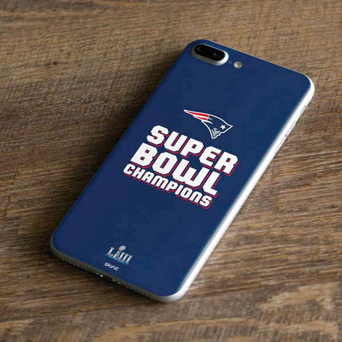 NFL Patriots Super Bowl LIII Champions iPhone 8 Plus Skin