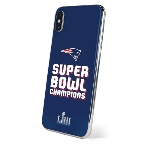 NFL Patriots Super Bowl LIII Champions iPhone X Skin