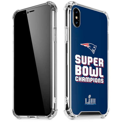 NFL Patriots Super Bowl LIII Champions iPhone X/XS Clear Case