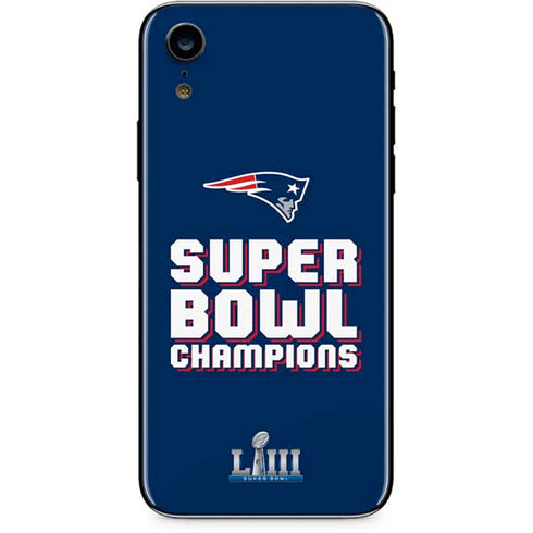 NFL Patriots Super Bowl LIII Champions iPhone XR Skin