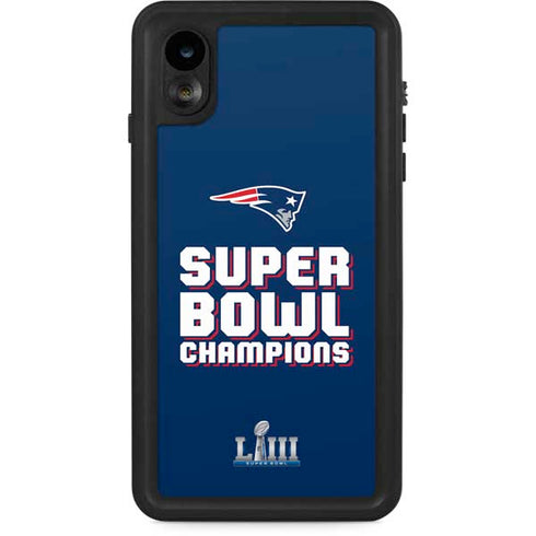 NFL Patriots Super Bowl LIII Champions iPhone XR Waterproof Case
