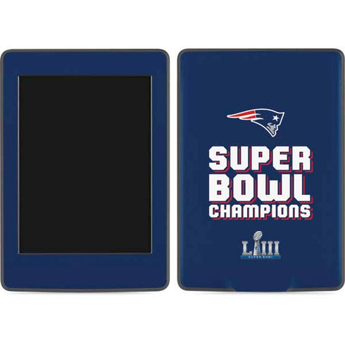 NFL Patriots Super Bowl LIII Champions Amazon Kindle Skin