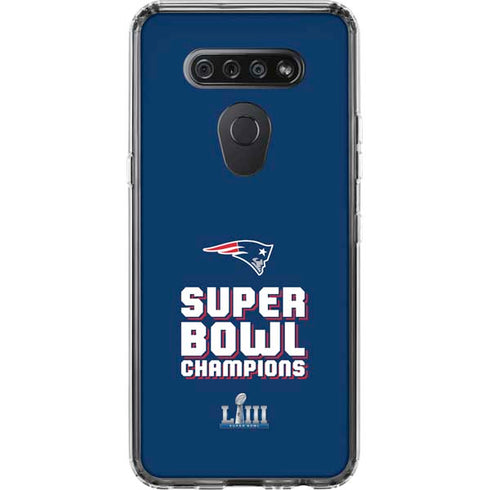 NFL Patriots Super Bowl LIII Champions LG K51/Q51 Clear Case