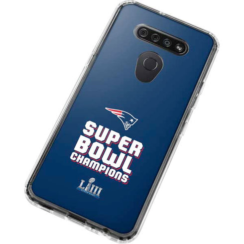 NFL Patriots Super Bowl LIII Champions LG K51/Q51 Clear Case
