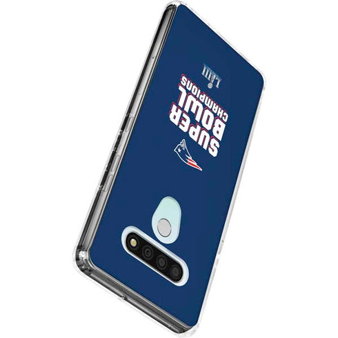 NFL Patriots Super Bowl LIII Champions LG Stylo 6 Clear Case