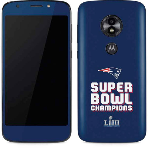 NFL Patriots Super Bowl LIII Champions Moto E5 Play Skin