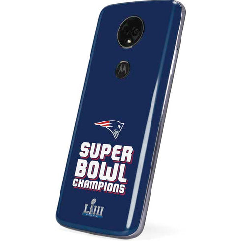 NFL Patriots Super Bowl LIII Champions Moto E5 Plus Skin