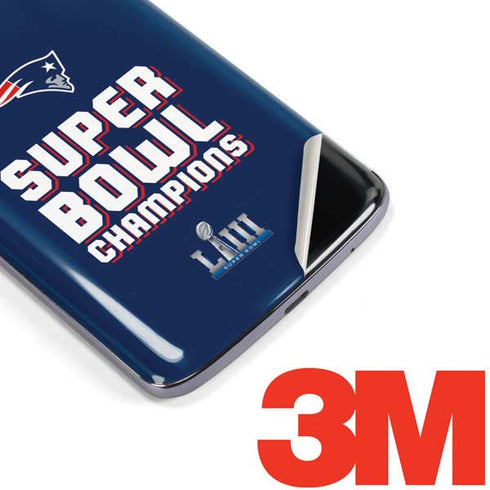 NFL Patriots Super Bowl LIII Champions Moto E5 Plus Skin
