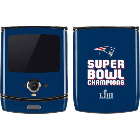 NFL Patriots Super Bowl LIII Champions Motorola RAZR Skin