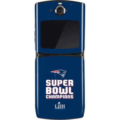 NFL Patriots Super Bowl LIII Champions Motorola RAZR Skin