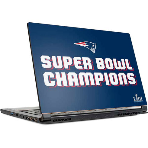 NFL Patriots Super Bowl LIII Champions MSI GS65 Stealth Laptop Skin