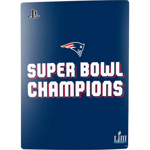 NFL Patriots Super Bowl LIII Champions PS5 Console Skin
