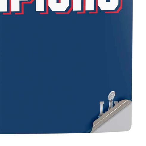 NFL Patriots Super Bowl LIII Champions PS5 Console Skin