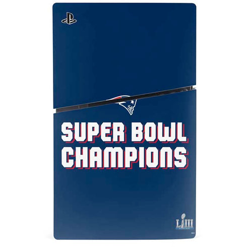 NFL Patriots Super Bowl LIII Champions PS5 Slim Digital Edition Bundle Skin