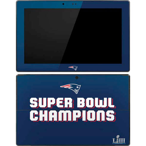 NFL Patriots Super Bowl LIII Champions Surface Pro Tablet Skin