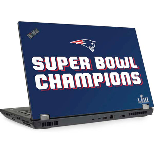 NFL Patriots Super Bowl LIII Champions Lenovo ThinkPad Skin