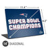 NFL Patriots Super Bowl LIII Champions Universal Laptop 14in (11.4 x 8.2in) Skin
