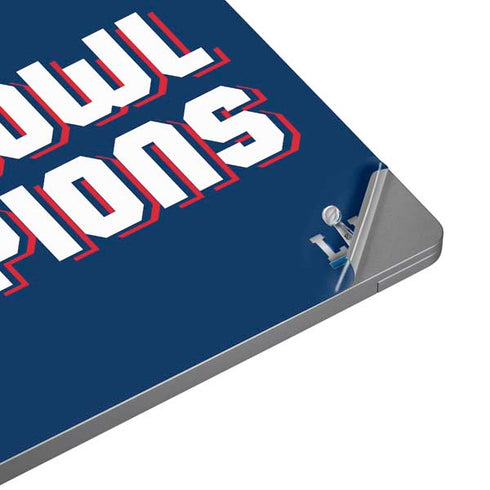 NFL Patriots Super Bowl LIII Champions Universal Laptop 18in (14.6 x 10.6in) Skin