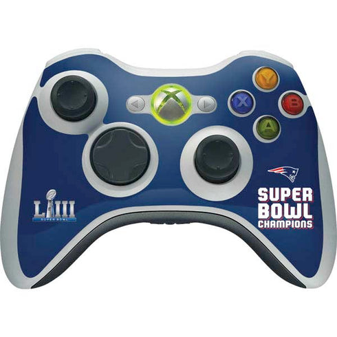 NFL Patriots Super Bowl LIII Champions Xbox 360 Wireless Controller Skin