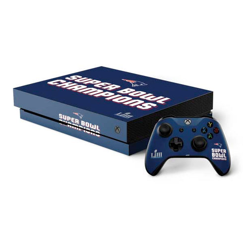 NFL Patriots Super Bowl LIII Champions Xbox One X Bundle Skin