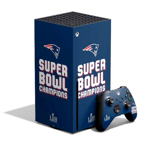 NFL Patriots Super Bowl LIII Champions Xbox Series X Bundle Skin