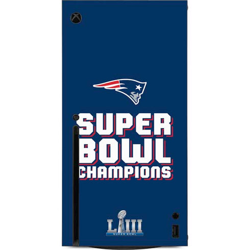 NFL Patriots Super Bowl LIII Champions Xbox Series X Console Skin