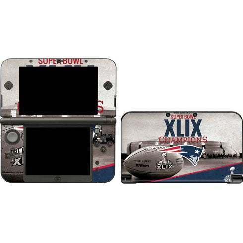 NFL Patriots Super Bowl XLIX Champs 3DS XL 2015 Skin