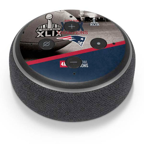 NFL Patriots Super Bowl XLIX Champs Amazon Echo Dot Skin