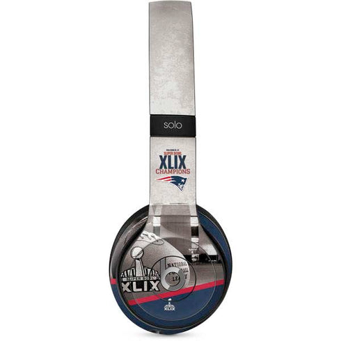 NFL Patriots Super Bowl XLIX Champs Beats Solo 2 Wired Skin