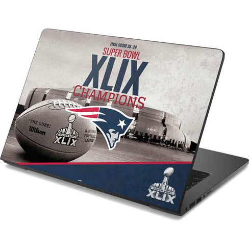 NFL Patriots Super Bowl XLIX Champs Dell Chromebook Skin