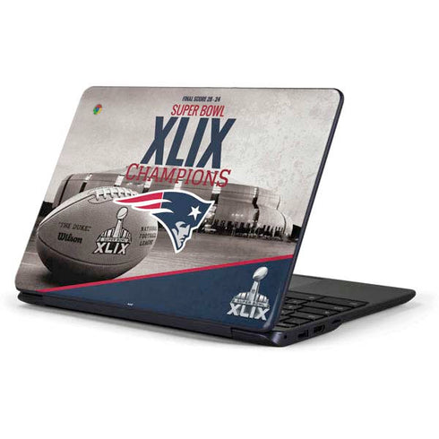NFL Patriots Super Bowl XLIX Champs Samsung Chromebook Skin