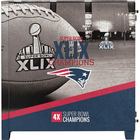 NFL Patriots Super Bowl XLIX Champs Corsair 4000D Tempered Glass Mid-Tower ATX Case Skin
