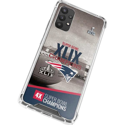 NFL Patriots Super Bowl XLIX Champs Galaxy A32 5G Clear Case