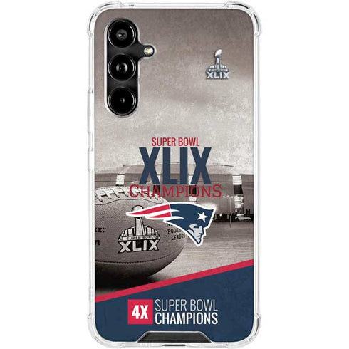 NFL Patriots Super Bowl XLIX Champs Galaxy A54 5G Clear Case