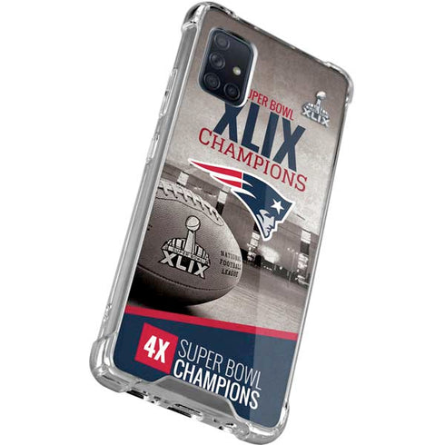 NFL Patriots Super Bowl XLIX Champs Galaxy A71 5G Clear Case