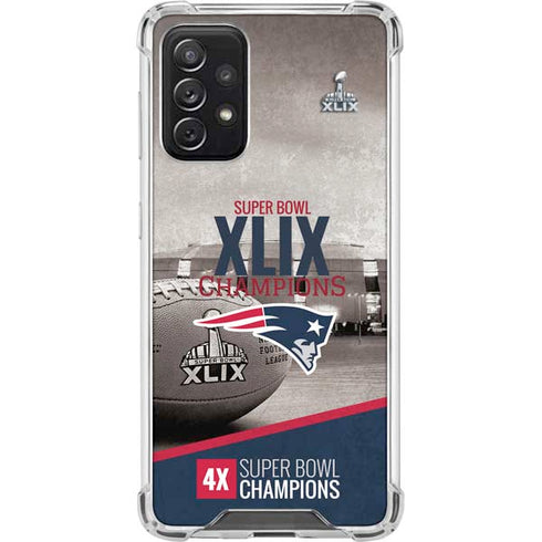 NFL Patriots Super Bowl XLIX Champs Galaxy A72 5G Clear Case