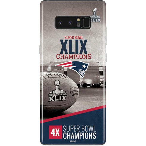 NFL Patriots Super Bowl XLIX Champs Galaxy Note 8 Skin
