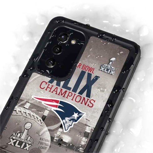 NFL Patriots Super Bowl XLIX Champs Galaxy Note20 5G Waterproof Case