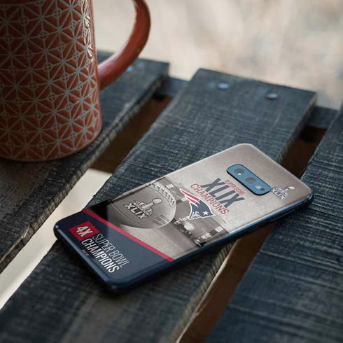 NFL Patriots Super Bowl XLIX Champs Galaxy S10e Skin