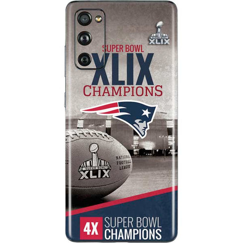 NFL Patriots Super Bowl XLIX Champs Galaxy S20 Fan Edition Skin