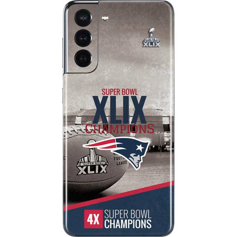 NFL Patriots Super Bowl XLIX Champs Galaxy S21 5G Skin