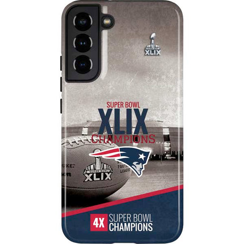 NFL Patriots Super Bowl XLIX Champs Galaxy S22 Plus Pro Case