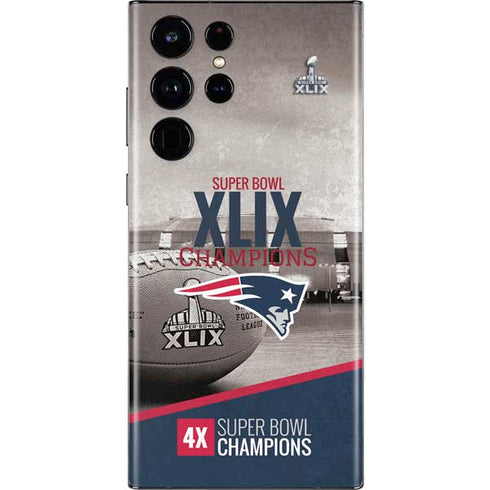 NFL Patriots Super Bowl XLIX Champs Galaxy S22 Ultra Skin