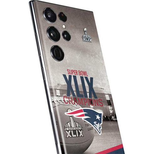 NFL Patriots Super Bowl XLIX Champs Galaxy S22 Ultra Skin